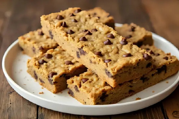 barrinhas de aveia e mel com pedaços de chocolate
