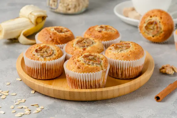 Muffin de Aveia com Banana e Chia