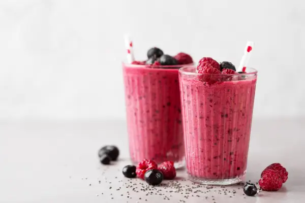 Smoothie de Frutas Vermelhas com Chia