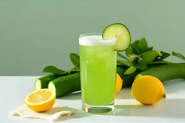 Suco Verde com Pepino e Limão-Siciliano
