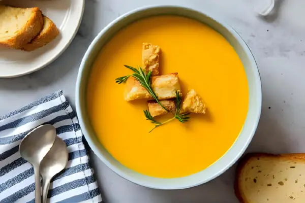 Sopa Cremosa de Abóbora com Cúrcuma