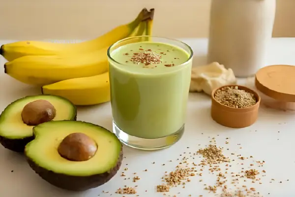 receita smoothie de abacate com banana