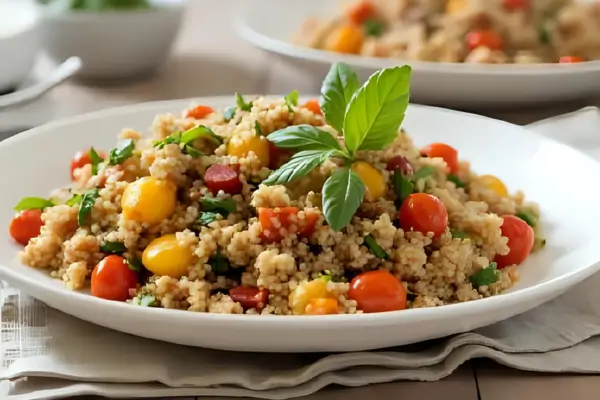 Salada de Quinoa com Legumes Assados