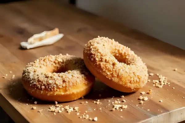 Donuts de Maçã com nozes