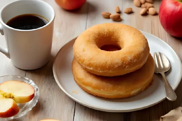 Donuts de Maçã como servir