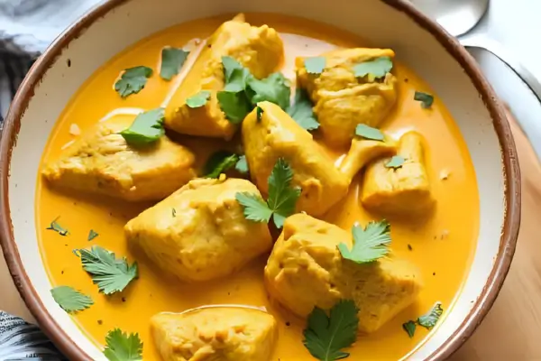 Frango ao Curry com Leite de Coco