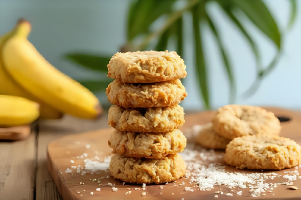 Biscoito de Banana com Coco