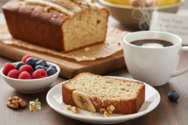 Pão de Banana sem glúten - pronto