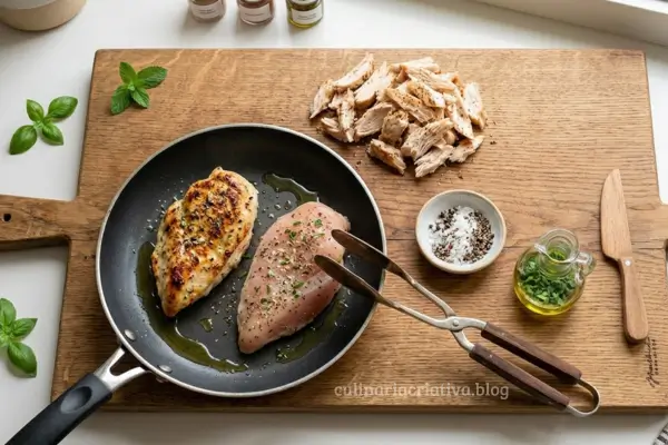 Wrap Integral com Frango - Passo 1