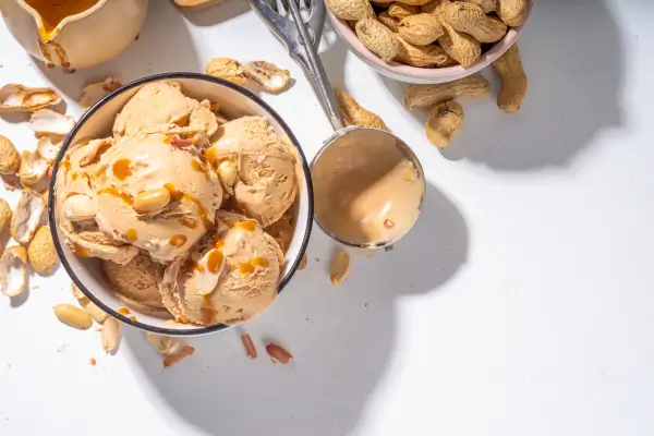 Sorvete Caseiro de Banana e Pasta de Amendoim Sem Lactose