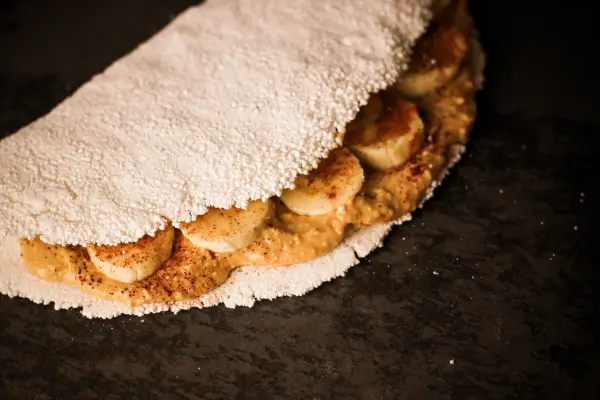 Tapioca Doce com Creme de Banana e Canela