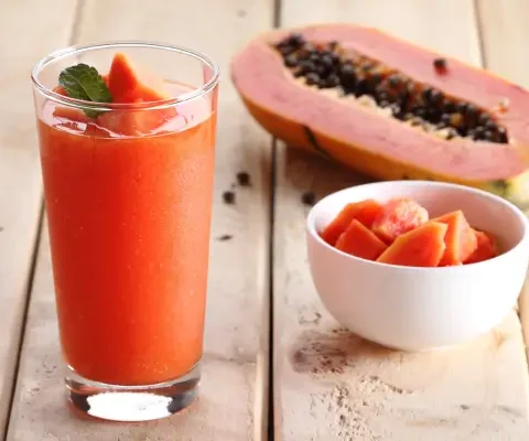 Vitamina de Mamão com Linhaça para Regular o Intestino
