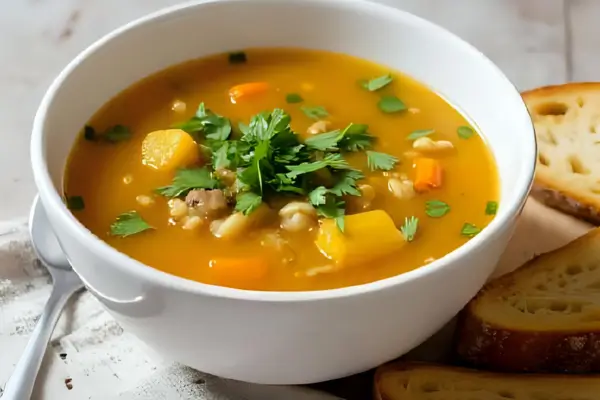 Caldo de Legumes com Gengibre