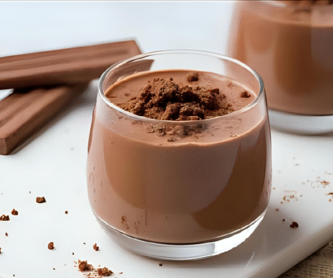 Mousse Saudável de Chocolate