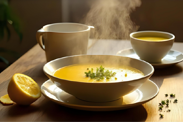 Sopa Detox de Alho com Limão