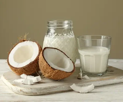 Leite de Coco Caseiro Natural e Cremoso