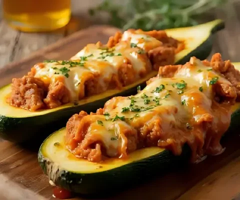 Receita de Abobrinha Recheada