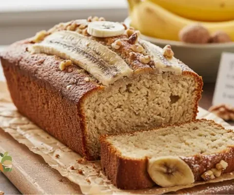 Pão de banana sem glúten