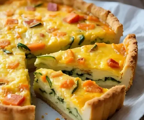 Receita de Quiche Fit de Legumes Leve, Saborosa e Fácil de Preparar
